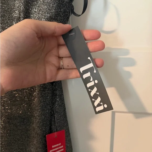 Trixxi Black and Silver Maxi Dress - Picture 6 of 7